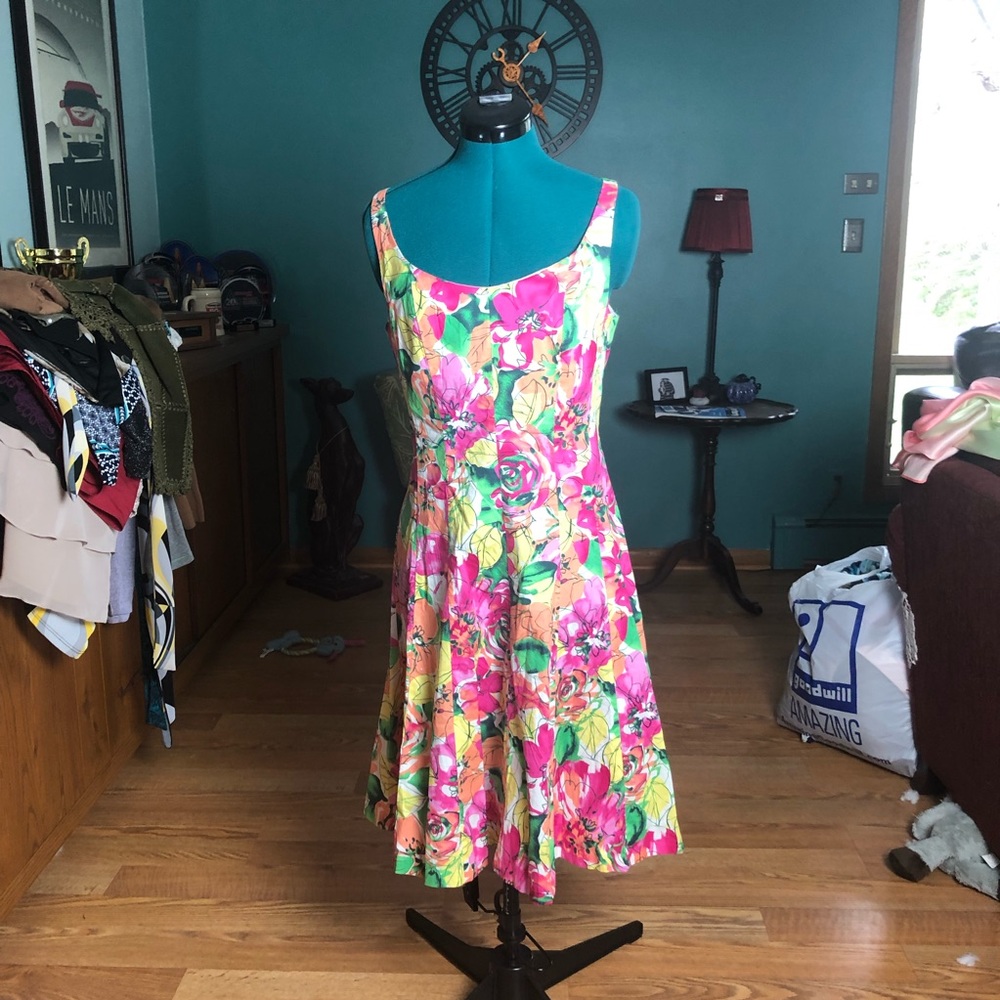 Floral A Line Dress